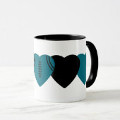 Jacksonville Jaguars Football Heart Design Mok (Voorkant rechts)