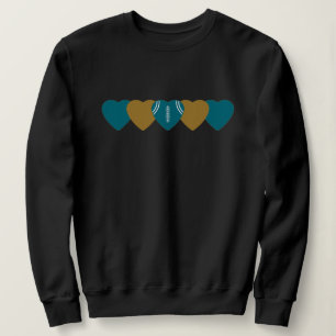 Jacksonville Jaguars Heart Football Dark Trui