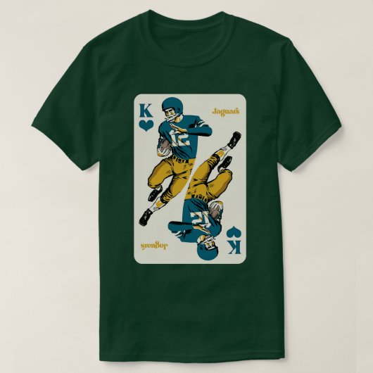 Jacksonville Jaguars King of Hearts TShirt (Design voorkant)