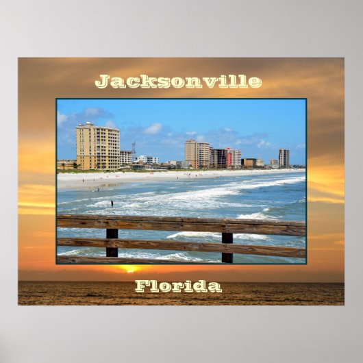 Jacksonville, landschap van Florida Poster (Voorkant)