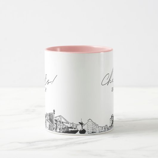 Jacksonville Persoonlijke Trouwkoffiemok Mok (Midden)