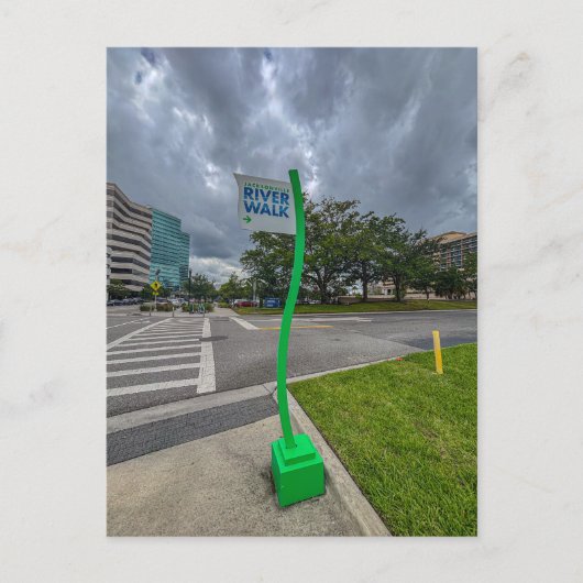 Jacksonville River Walk Bord Briefkaart (Voorkant)