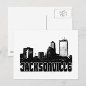 Jacksonville Skyline Briefkaart (Voorkant / Achterkant)