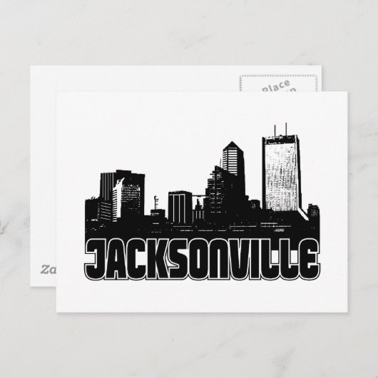 Jacksonville Skyline Briefkaart (Voorkant / Achterkant)
