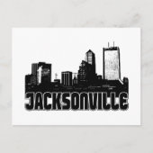 Jacksonville Skyline Briefkaart (Voorkant)