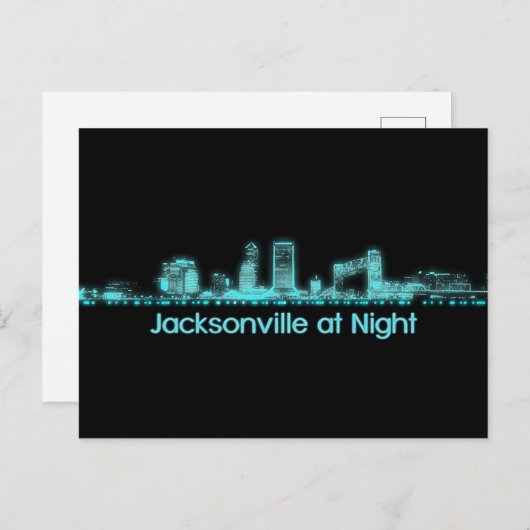 Jacksonville Skyline Briefkaart (Voorkant / Achterkant)