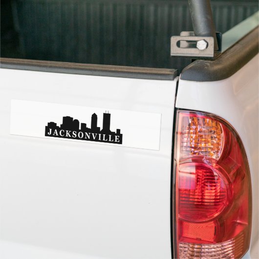 Jacksonville Skyline Bumpersticker (Op Truck)