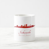 Jacksonville skyline in red koffiemok (Center)