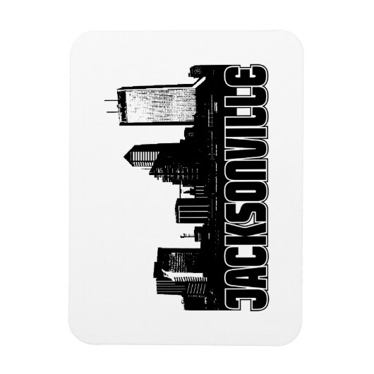 Jacksonville Skyline Magneet (Verticaal)
