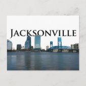 Jacksonville Skyline met Jacksonville in de Sky Briefkaart (Voorkant)