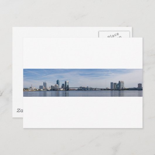 jacksonville skyline panoramisch briefkaart (Voorkant / Achterkant)