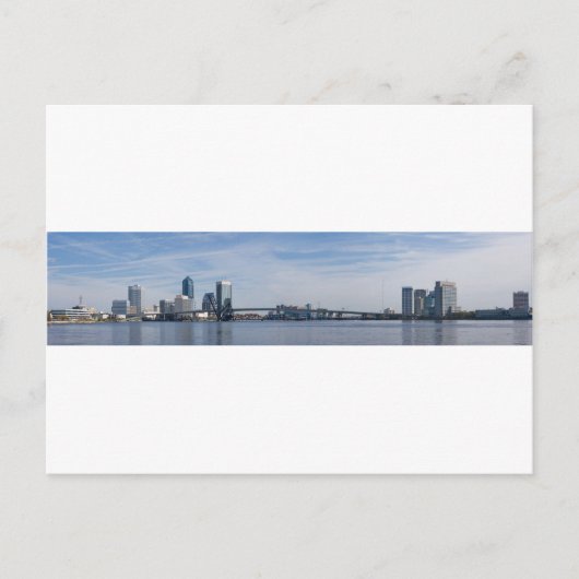 jacksonville skyline panoramisch briefkaart (Voorkant)