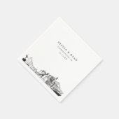 Jacksonville Skyline Trouwpapier Cocktail servet (Hoek)