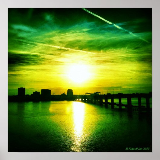 Jacksonville Skylines Poster (Voorkant)