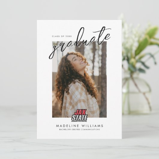Jacksonville State University Afstuderen Aankondiging (Staand voorkant)