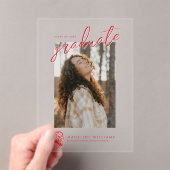 Jacksonville State University Afstuderen Acryl Uitnodigingen (Insitu (Draagbaar))