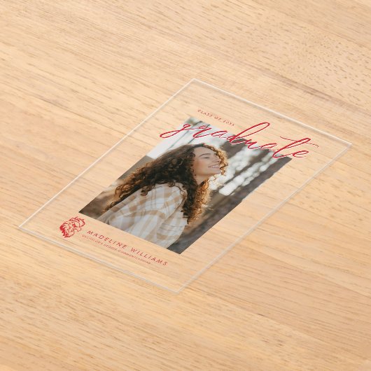 Jacksonville State University Afstuderen Acryl Uitnodigingen (Laagn)