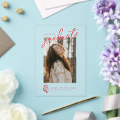 Jacksonville State University Afstuderen Acryl Uitnodigingen (Insitu (Huwelijk))