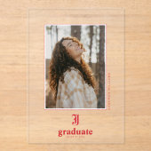 Jacksonville State University Afstuderen Acryl Uitnodigingen (Voorkant)