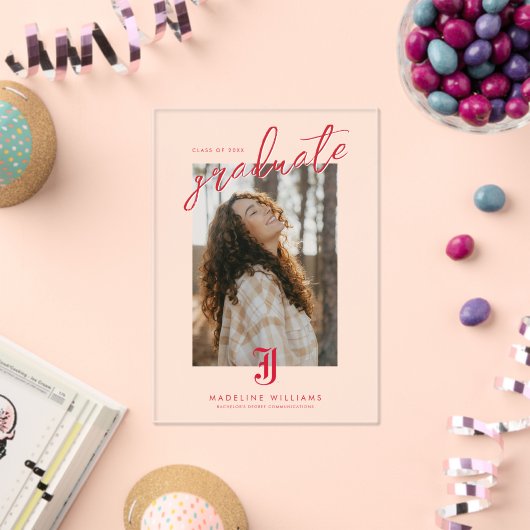 Jacksonville State University Afstuderen Acryl Uitnodigingen (Insitu (Viering))