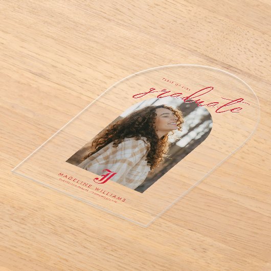 Jacksonville State University Afstuderen Acryl Uitnodigingen (Laagn)