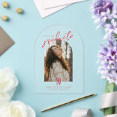 Jacksonville State University Afstuderen Acryl Uitnodigingen (Insitu (Huwelijk))