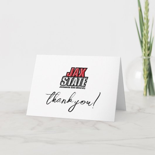 Jacksonville State University Afstuderen Bedankkaart (Voorkant)