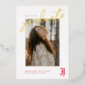 Jacksonville State University Afstuderen Folie Uitnodiging (Voorkant)