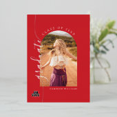 Jacksonville State University Afstuderen Folie Uitnodiging (Staand Voorkant)