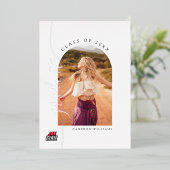 Jacksonville State University Afstuderen Folie Uitnodiging (Staand Voorkant)