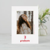 Jacksonville State University Afstuderen Folie Uitnodiging (Staand Voorkant)