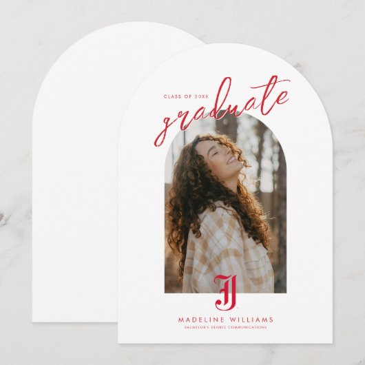 Jacksonville State University Afstuderen Kaart (Voorkant / Achterkant)