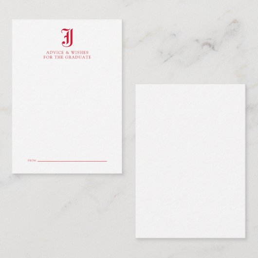 Jacksonville State University Afstuderen Notitiekaartje (Voorkant / Achterkant)