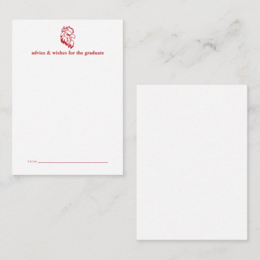 Jacksonville State University Afstuderen Notitiekaartje (Voorkant / Achterkant)