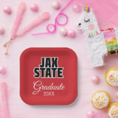 Jacksonville State University Afstuderen Papieren Bordje (Feest)