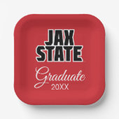Jacksonville State University Afstuderen Papieren Bordje (Voorkant)