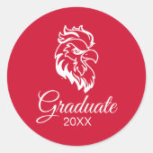 Jacksonville State University Afstuderen Ronde Sticker (Voorkant)