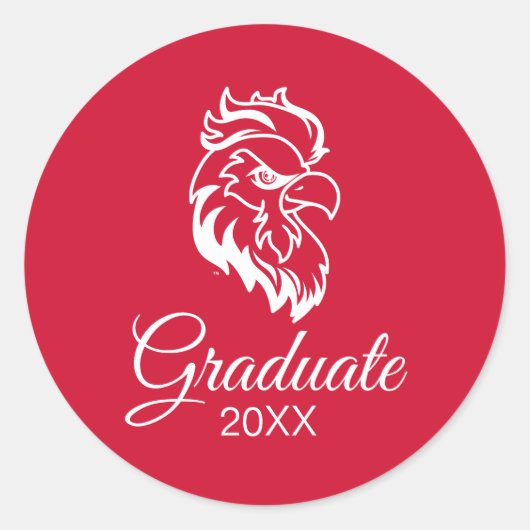 Jacksonville State University Afstuderen Ronde Sticker (Voorkant)