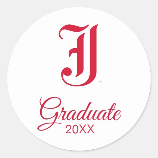 Jacksonville State University Afstuderen Ronde Sticker (Voorkant)