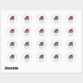 Jacksonville State University Afstuderen Ronde Sticker (Vel)