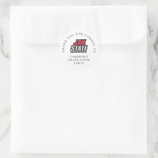 Jacksonville State University Afstuderen Ronde Sticker (Tas)