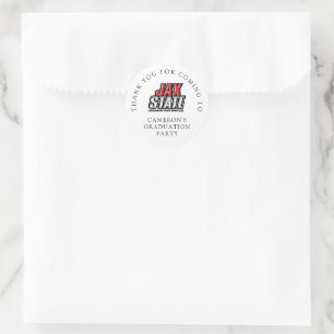 Jacksonville State University Afstuderen Ronde Sticker