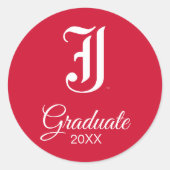 Jacksonville State University Afstuderen Ronde Sticker (Voorkant)