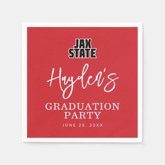 Jacksonville State University Afstuderen Servet (Voorkant)