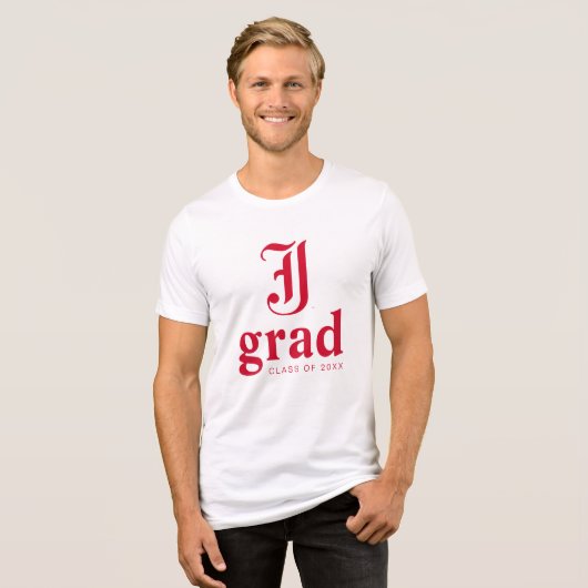 Jacksonville State University Afstuderen Tri-Blend Shirt (Voorkant volledig)