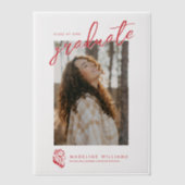 Jacksonville State University Afstuderen Vellum Uitnodigingen (Voorkant)