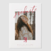 Jacksonville State University Afstuderen Vellum Uitnodigingen (Voorkant)