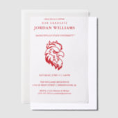 Jacksonville State University Afstuderen Vellum Uitnodigingen (Offset)