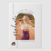 Jacksonville State University Afstuderen Vellum Uitnodigingen (Voorkant)