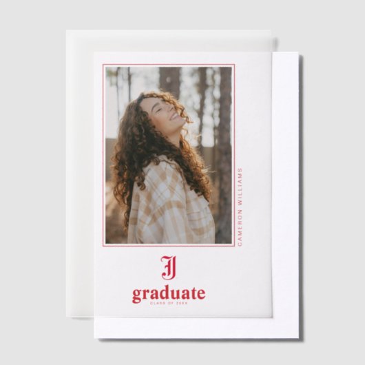 Jacksonville State University Afstuderen Vellum Uitnodigingen (Offset)